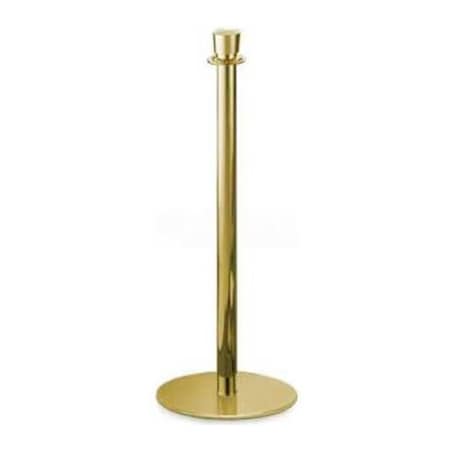 Lavi Industries Lavi Industries Regal Portable Queueing Post, 38"H Clear Coat Polished Brass Post 40210
